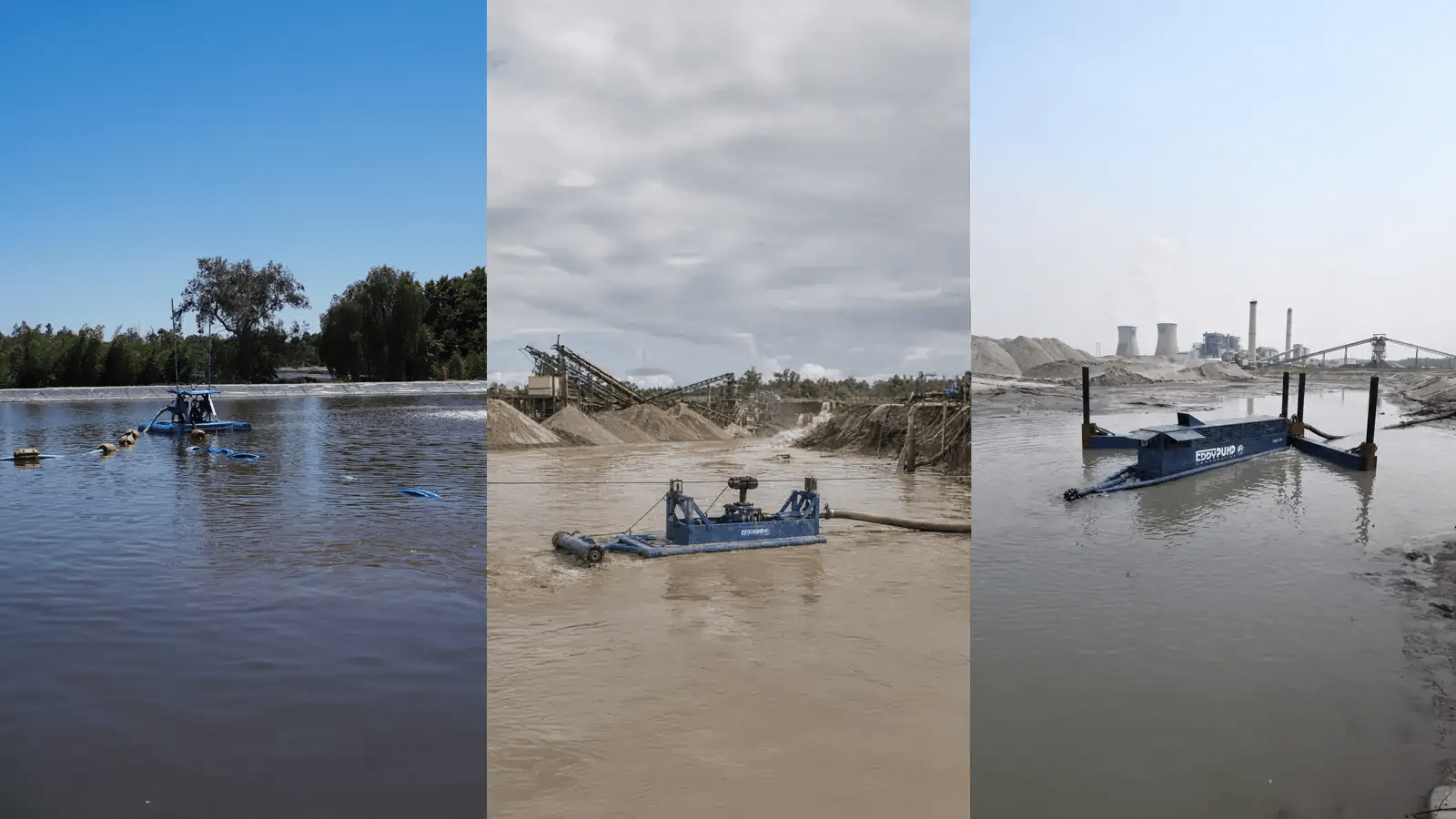 Key benefits of floating dredge systems for mining ponds including lower cost maintenance, efficient sediment removal and improved process pond performance