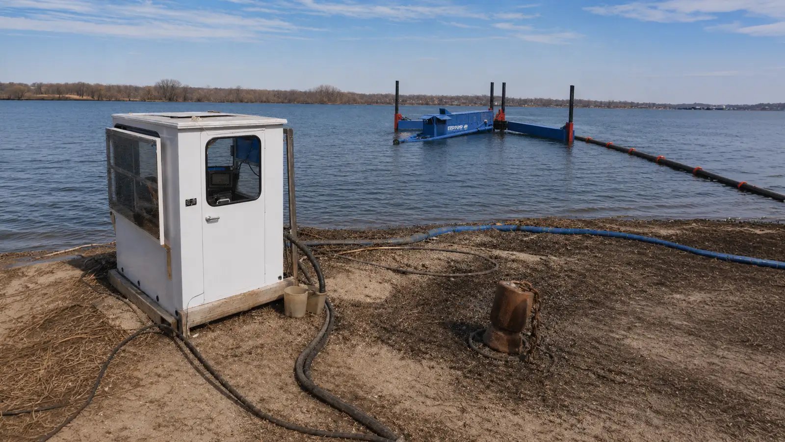 Autonomous ModDredge remote control station improving daily dredging operations with reliable monitoring, sediment removal, and unmanned field management